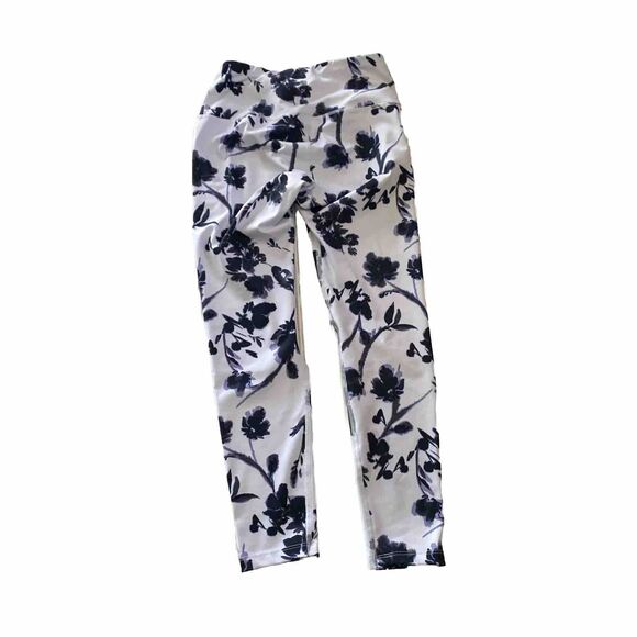 APANA Women's‎ Leggings XS Abstract Floral High Waist Capri - Picture 3 of 6